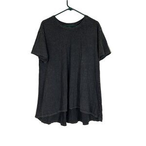 Natural Life Solid Gray T Shirt Burnout M Oversized